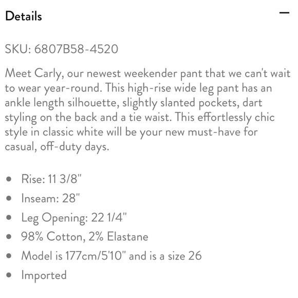 🔴Leaving Closet 🔴 Paige Carly High Rise Wide Leg Crop Jean. Make an offer! - Picture 6 of 6